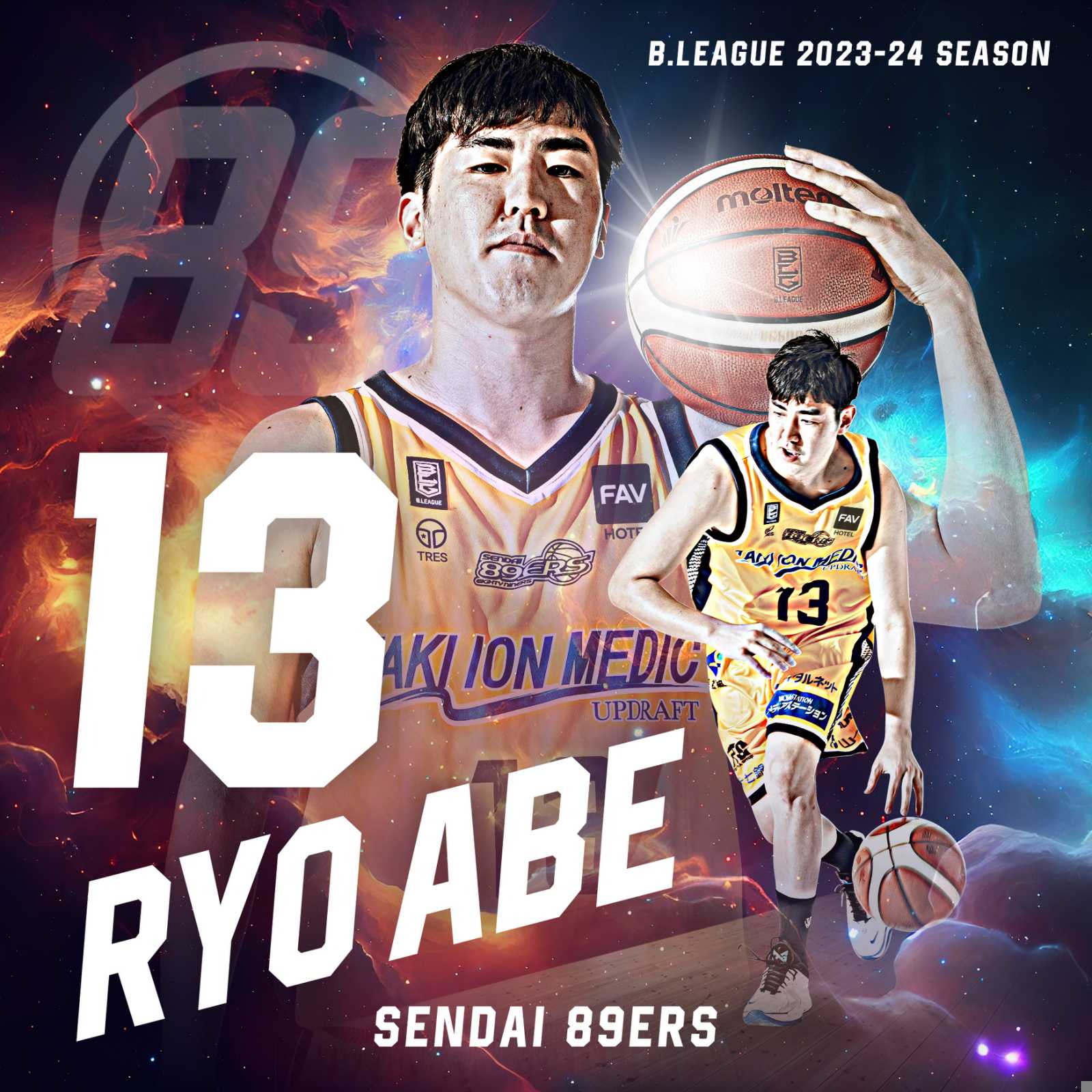 阿部諒選手「FIBAアジアカップ2025予選」Window1直前合宿招集メンバー